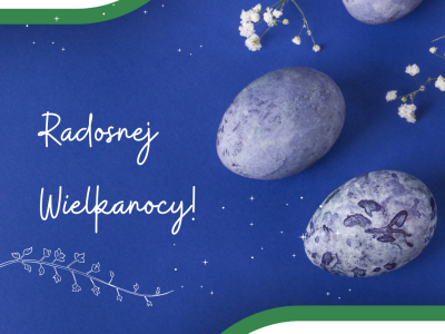 kartka z życzeniami Radosnej Wielkanocy